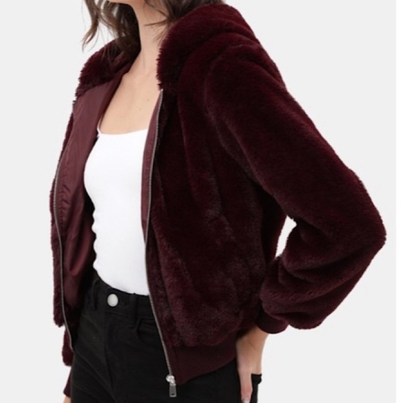 Faux Fur Hooded Teddy Jacket - Picture 5 of 10